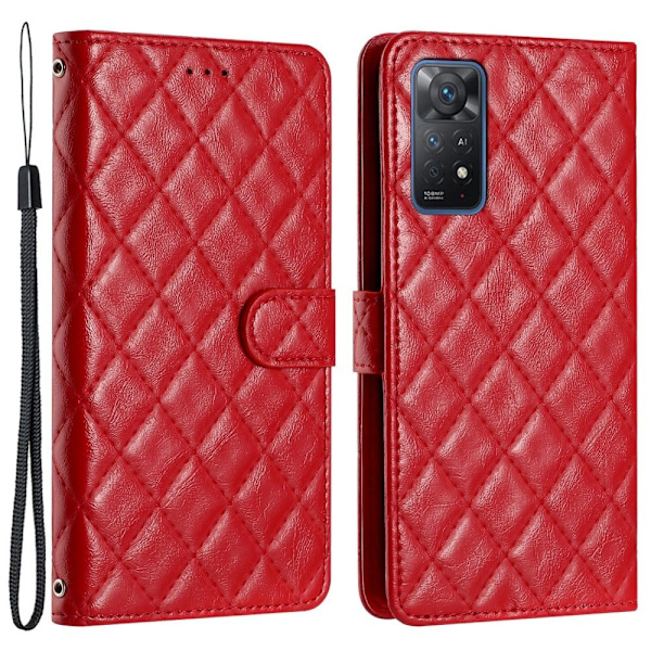 Funktionelt rombe etui med pung Red
