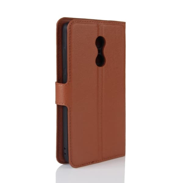 Xiaomi Redmi Note 4 etui laget av kunstlær og silikon - Brunt Brown