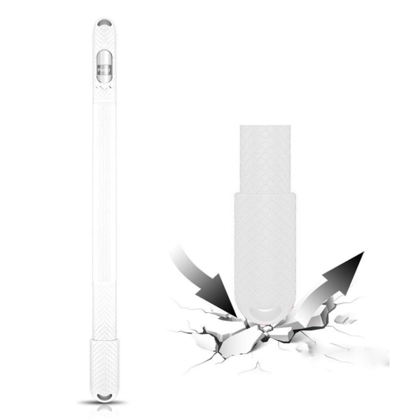 Apple Pencil halkfritt silikonfodral - Vit Vit