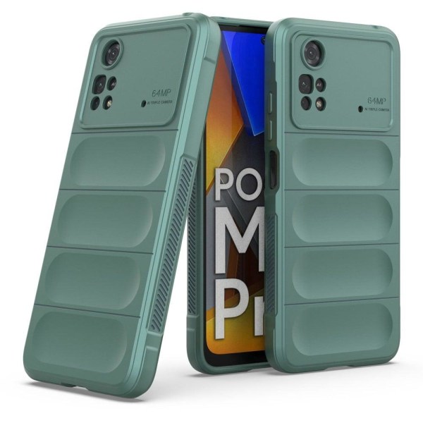 Mjukt greppformat Xiaomi Poco M4 Pro skal - Grön Grön