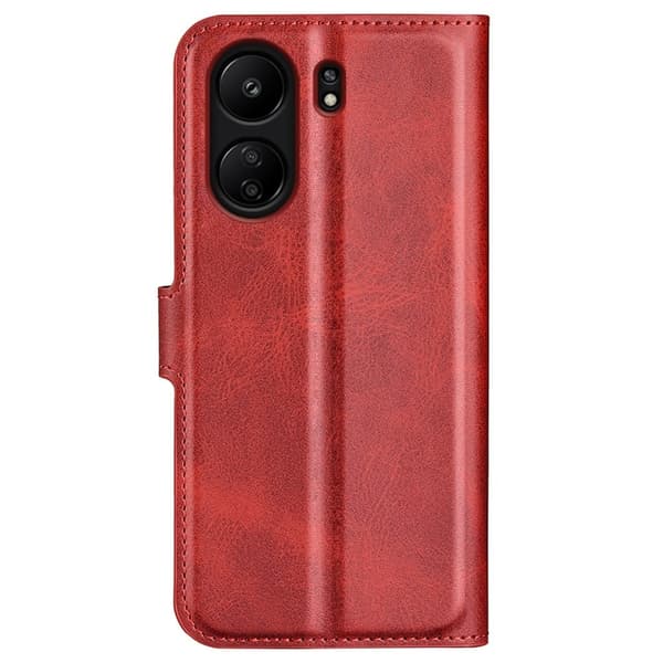 Classic Xiaomi Redmi 13C / Xiaomi Poco C65 flip kuoret - Punainen Red