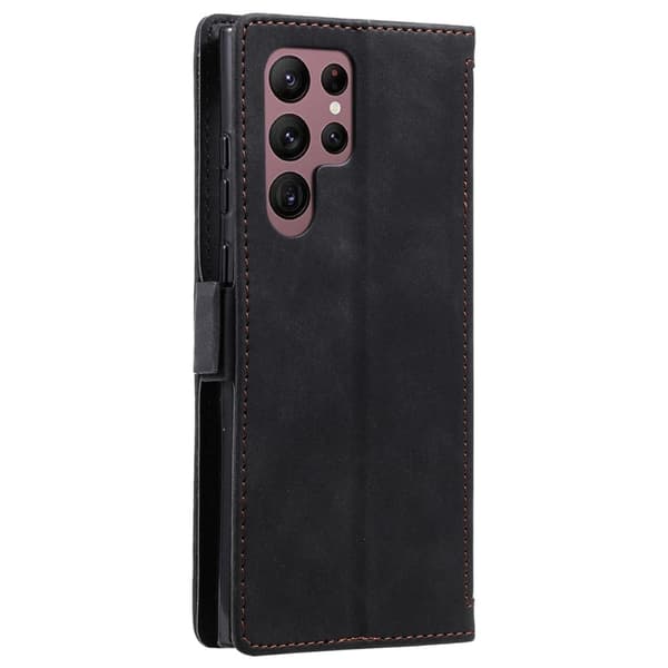 Surburbian Samsung Galaxy S23 Ultra Flip Etui - Sort Black