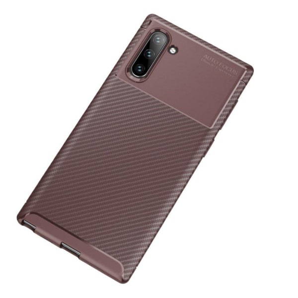 Carbon Shield Samsung Galaxy Note 10 kuoret - Kahvi Brown
