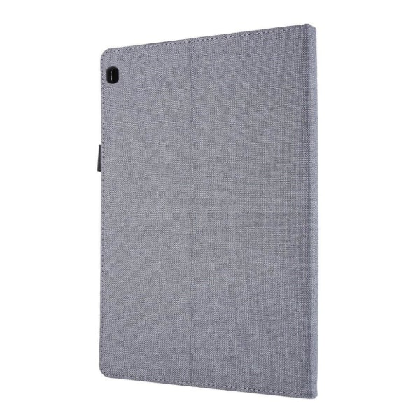 Lenovo Tab M10 cloth leather flip case - Grey Silvergrå