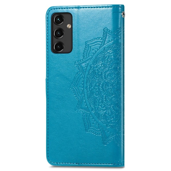 Mandala Samsung Galaxy A14 Flip Etui - Blå Blue