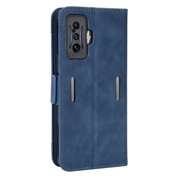 Xiaomi Poco F4 GT / Xiaomi Redmi K50 Gaming moderni nahkainen lompakkokotelo - Sininen Blue