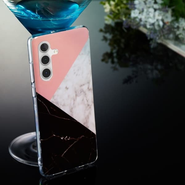 Marble design Samsung Galaxy A13 5G cover - Splejsning I Tre Farver Multicolor