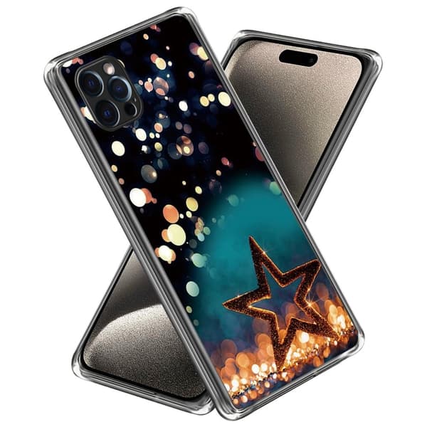 Deco iPhone 16 Pro Max skal - Femuddig Stjärna multifärg