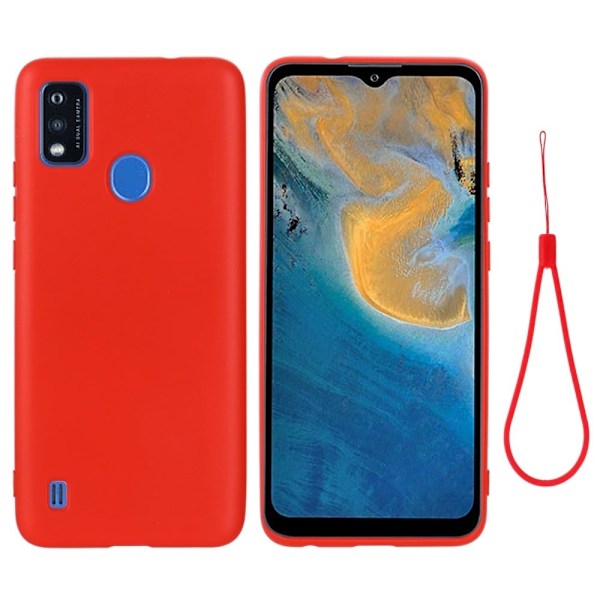 Matta nestesilikoninen kuori ZTE Blade A51 - Punainen Red