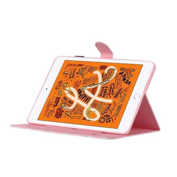 iPad Mini (2019) / Mini 4 cool pattern leather flip case - Cat multifärg