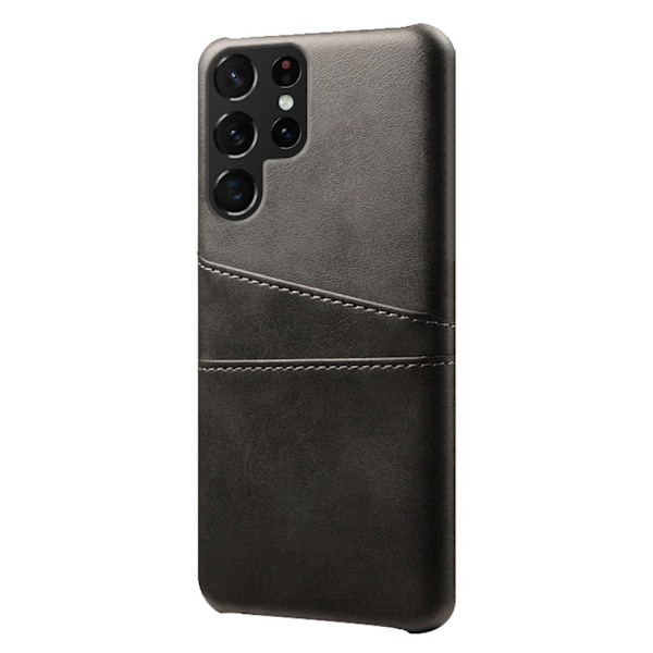 Dual Card Suojakotelo Samsung Galaxy S23 Ultra - Musta Black