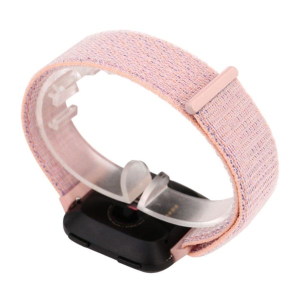 FitBit Versa Nailon Vaihtoranneke Tarra Kiinnitys - Pinkki Pink