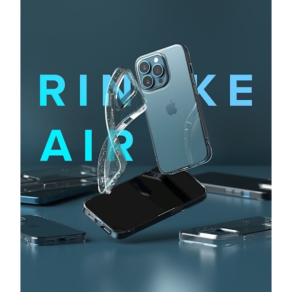 Glitter iPhone 13 Pro skal - Genomskinlig Transparent