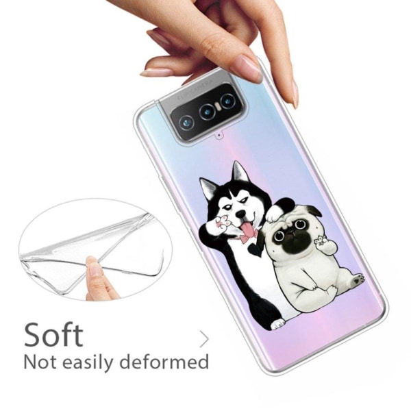 Deco Asus Zenfone 7 Pro kotelot - Koirat Transparent