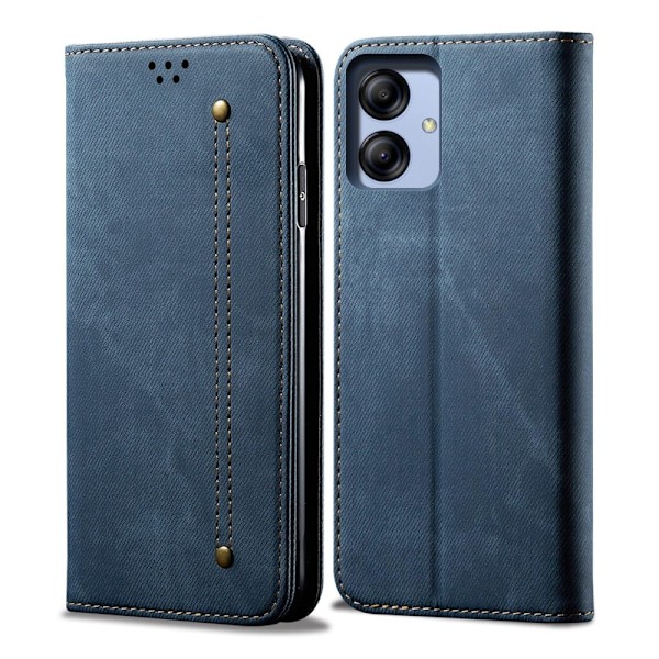 Jeans Samsung Galaxy A04e fodral - Blå Blå