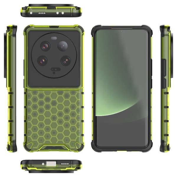 Bofink Honeycomb Xiaomi 13 Ultra Etui - Grøn Green