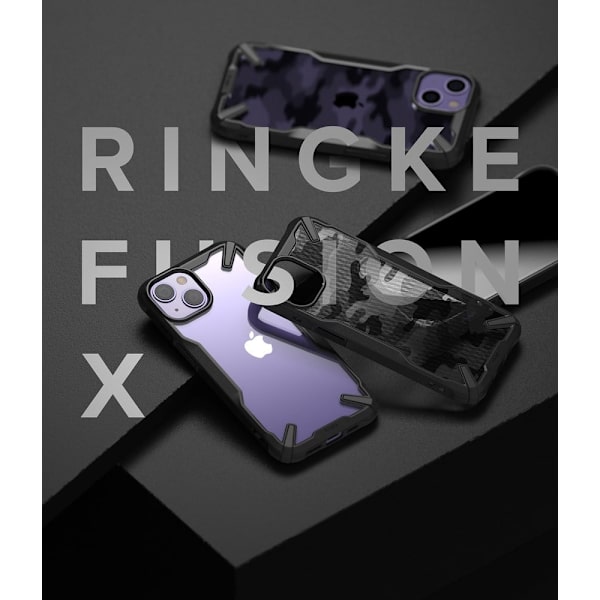 RINGKE FUSION X DESIGN - iPhone 13 - Camo Sort Black