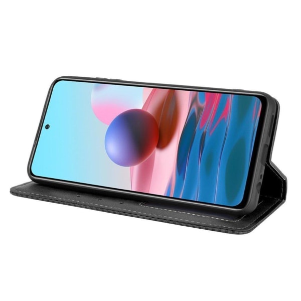 Bofink Vintage läder Xiaomi Redmi Note 10S / Xiaomi Redmi Note 10 fodral - Svart Svart