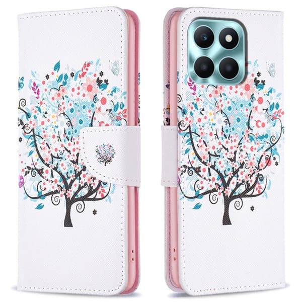 Wonderland Honor X6a Flippetui - Blomst Tre Pink
