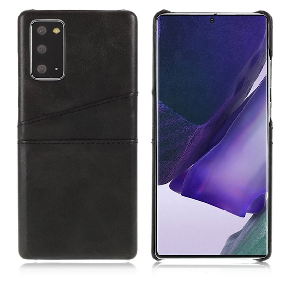 Dual Card Etui Samsung Galaxy Note 20 - Sort Black