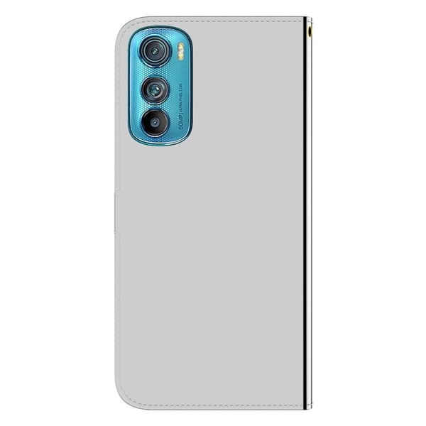 Mirror Motorola Edge 30 flip-etui - Sølv Silver grey