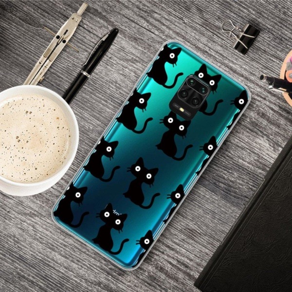 Deco Xiaomi Redmi Note 9 Pro / Note 9S / 9 Pro Max kuoret - Kissat Black