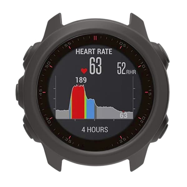 Garmin Forerunner 245 Music / Forerunner 245 Watch Case Mykt silikonbeskyttelsesdeksel - Mørkegrå Silver grey
