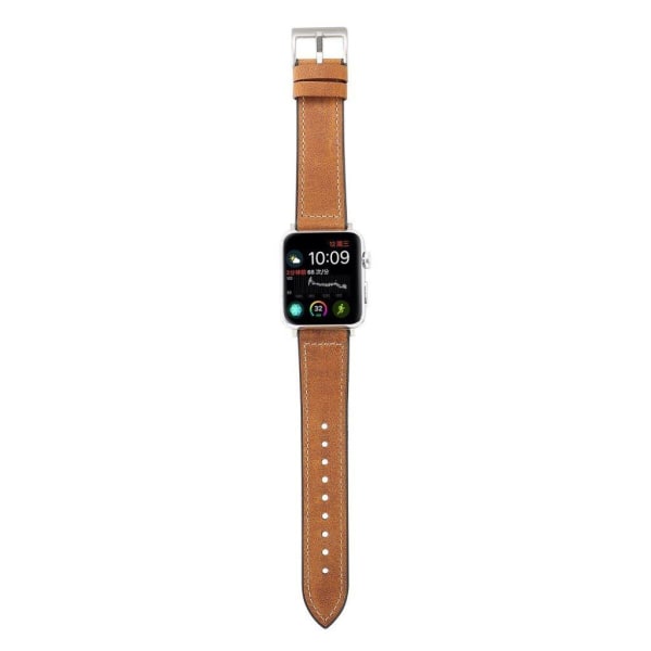 Apple Watch Series 4 40mm leather coated watch band - Dark Brown Brown