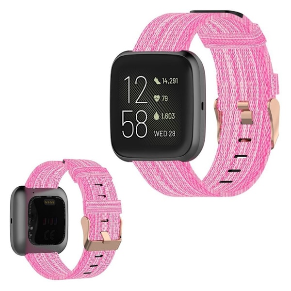 Fitbit Versa / Versa 2 / Blaze klockarmband i nylon - Rosa Rosa