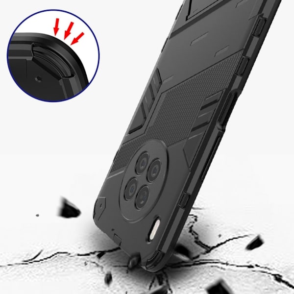 Shockproof Hybrid Suojakuori With A Modern Touch For Honor 50 Lite / Huawei Nova 8i - Oranssi Orange