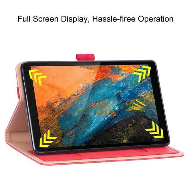 Lenovo Tab M8 läderfodral i affärsstil - Röd Röd