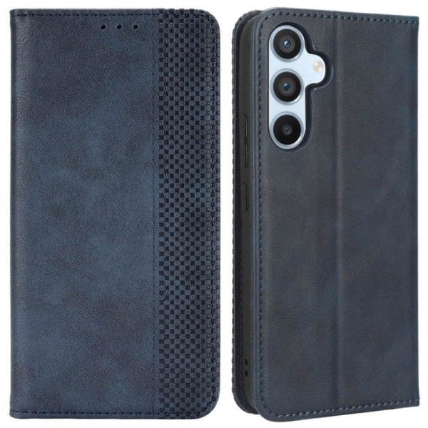 Bofink Vintage Samsung Galaxy A54 Læder Etui - Blå Blue