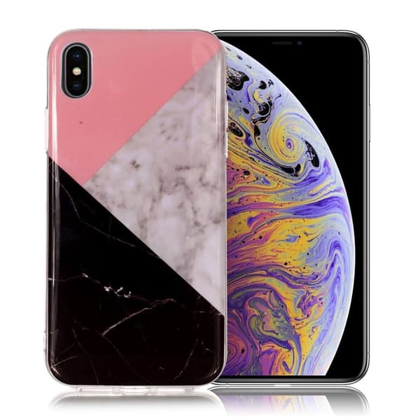 Marmormotiv iPhone Xs Max skal - Skarvande Marmor multifärg