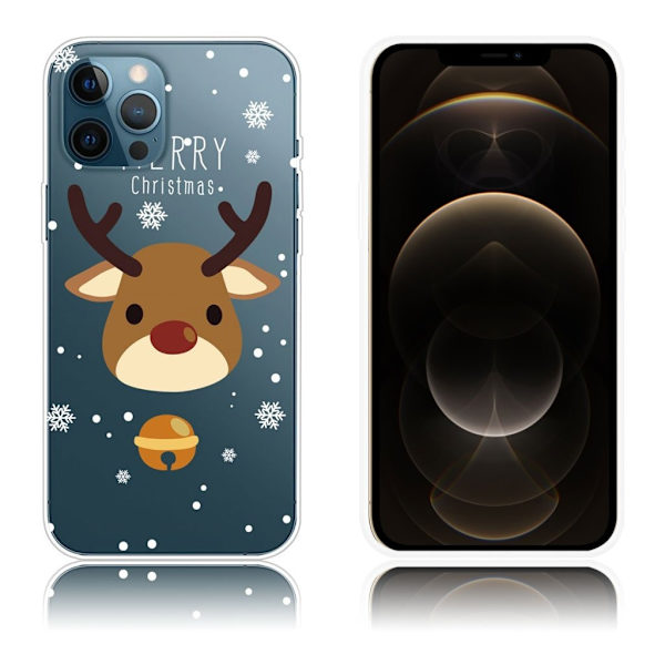 Juleveske til iPhone 12 Pro Max - Elg Og Bull Brown
