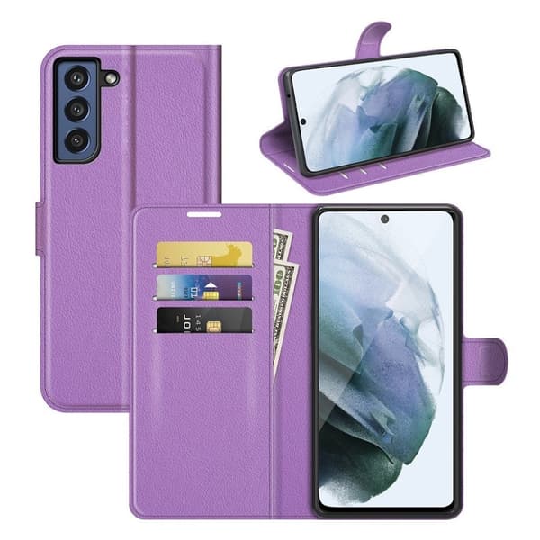 Classic Samsung Galaxy S21 FE Flippetui - Lilla Purple