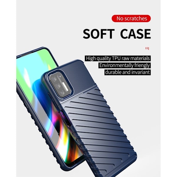 Thunder Motorola Moto G9 Plus Etui - Blå Blue