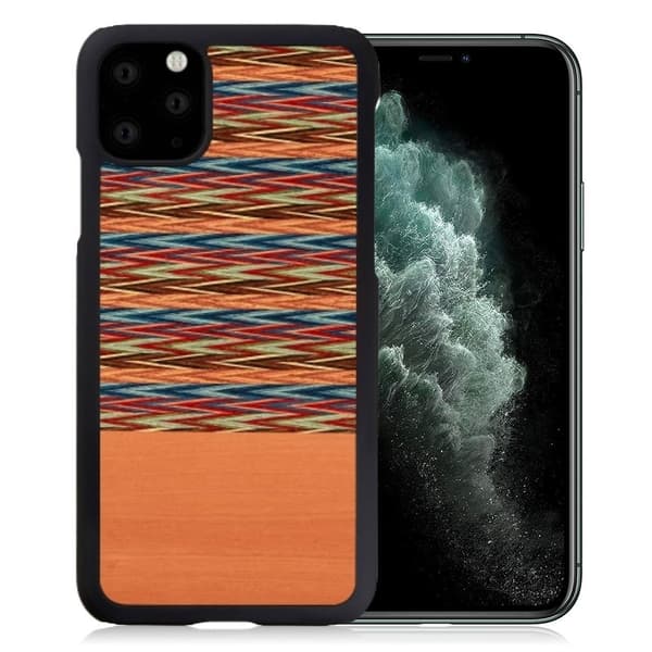 Man & Wood premium etui for iPhone 11 Pro Max - Browny Check Brown