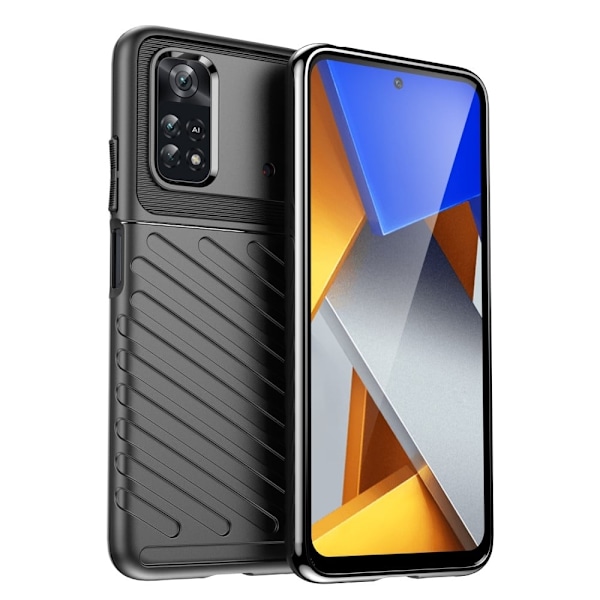 Thunder Xiaomi Poco M4 Pro deksel - Svart Black
