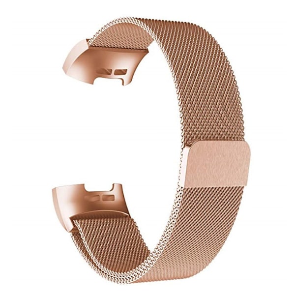 Fitbit Charge 3 klokkereim af rustfrit stål - Rødguld Multicolor