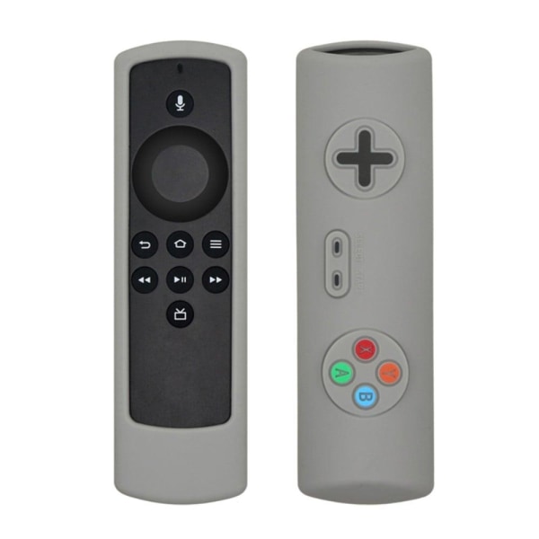 Amazon Fire TV Stick Lite remote control silicone cover - Grey Silvergrå