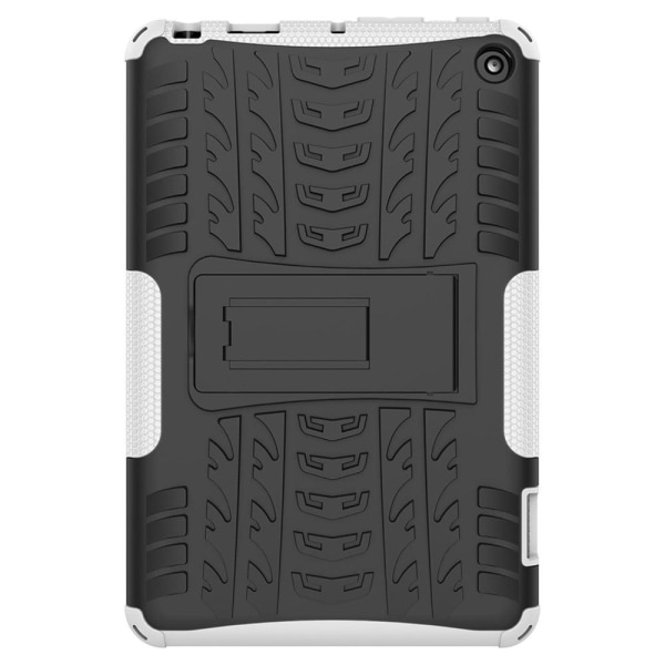 Tire pattern kickstand case for Amazon Fire 7 (2022) - White Vit