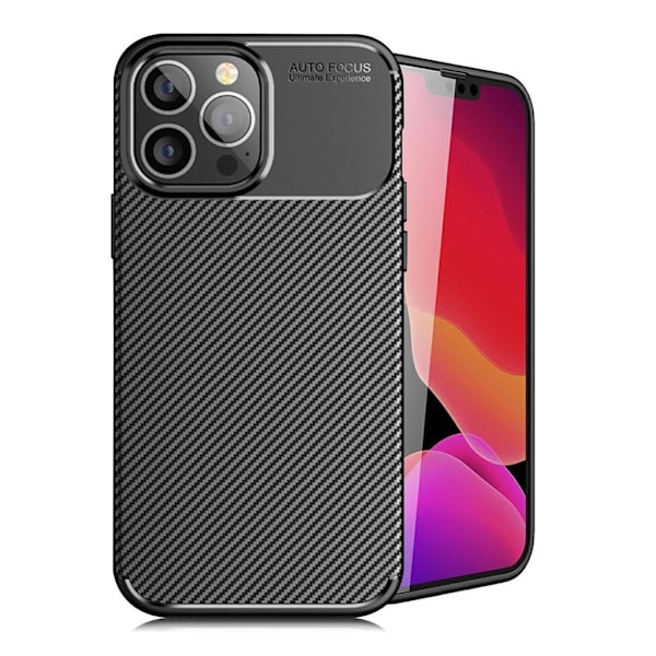 Carbon Shield iPhone 13 Pro Max deksel - Svart Black