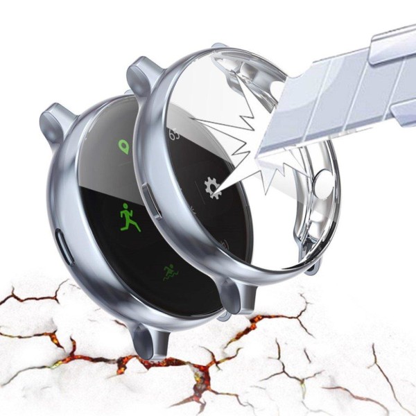 Samsung Galaxy Watch Active 2 - 40mm electroplating case - Gun C Silvergrå