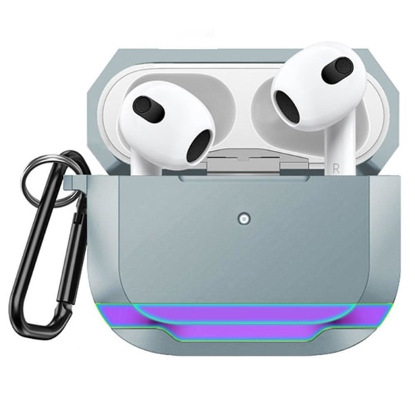 AirPods 3 protective case with buckle - Grey / Colorful Multicolor