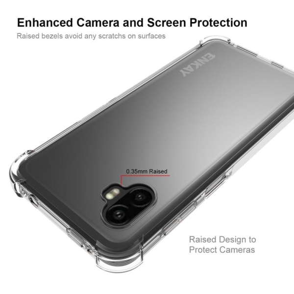ENKAY klart faldsikkert etui til Samsung Galaxy Xcover 6 Pro Transparent