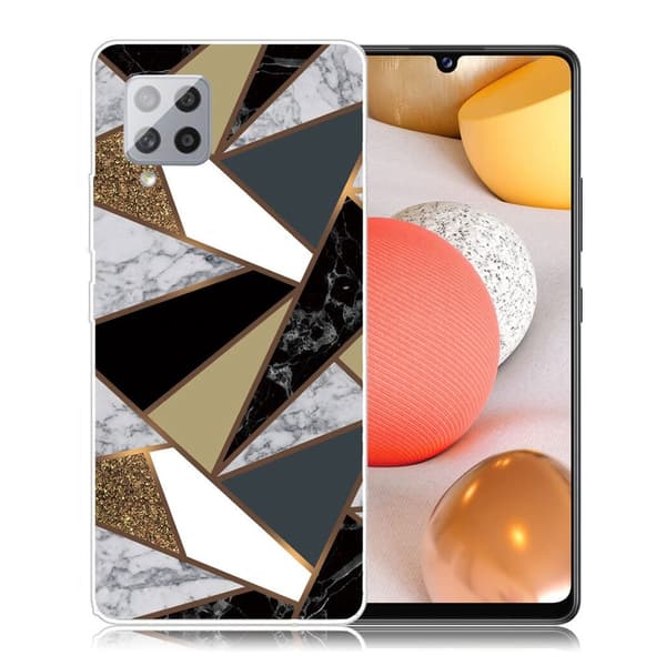 marmor Samsung Galaxy A42 5G etui - Earthly marmor Fragments Multicolor