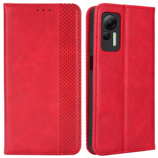 Bofink Vintage Ulefone Note 14 Læder Etui - Rød Red