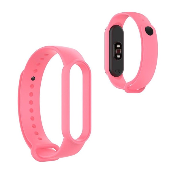 Xiaomi Mi Smart Band 6 / 5 glossy silicone watch band - Pink Rosa