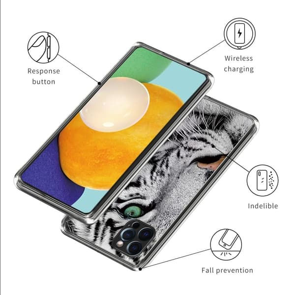 Deco iPhone 16 Pro deksel - Tigerhode Silver grey