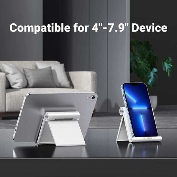 UGREEN adjustable desktop phone mount holder - White Vit